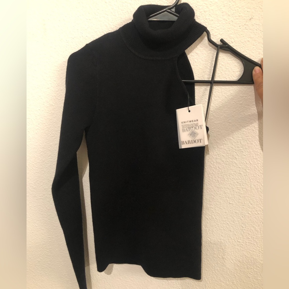 Bardot Black Classic Crew Neck Sweater